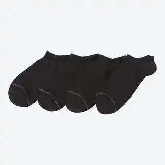 NKD Damen-Sneaker-Socken mit Glitzerstreifen, 4er-Pack Angebot