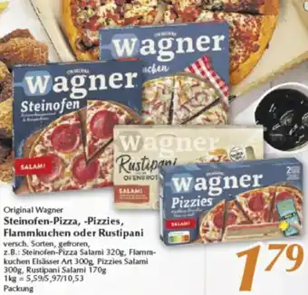 inkoop Original Wagner Steinofen-Pizza, -Pizzies, Flammkuchen oder Rustipani Angebot