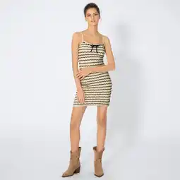 NKD Damen-Kleid Ajouroptik mit Ringelmuster Angebot