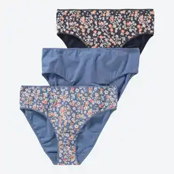 NKD Damen-Rioslip mit Blumen-Muster, 3er-Pack Angebot