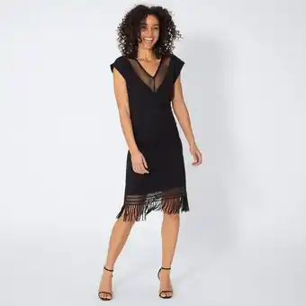 NKD Damen-Kleid mit Mesh-Einsatz am Ausschnitt Angebot