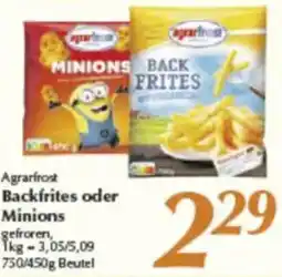 inkoop Agrarfrost Backfrites oder Minions Angebot