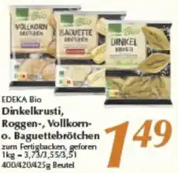 inkoop EDEKA Bio Dinkelkrusti, Roggen-, Vollkorn- o. Baguettebrötchen Angebot