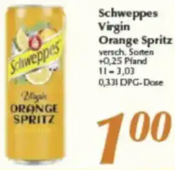 inkoop Schweppes Virgin Orange Spritz Angebot