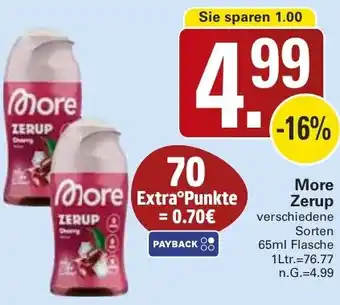 WEZ More Zerup Angebot