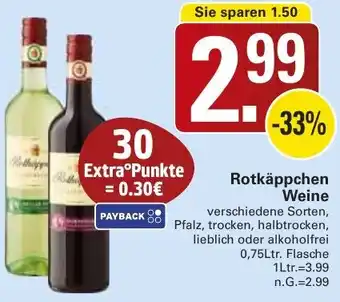 WEZ Rotkäppchen Weine Angebot
