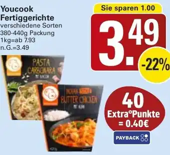 WEZ Youcook Fertiggerichte Angebot