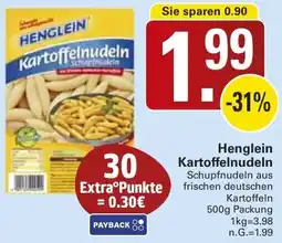 WEZ Henglein Kartoffelnudeln Angebot