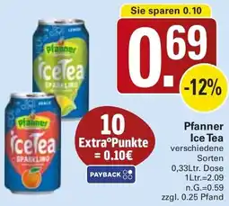 WEZ Pfanner Ice Tea Angebot