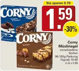 WEZ Corny Müsliriegel Angebot