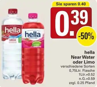 WEZ hella Near Water oder Limo Angebot