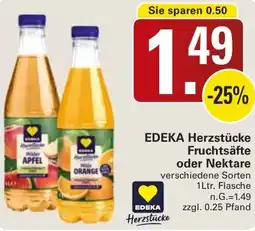 WEZ EDEKA Herzstücke Fruchtsäfte oder Nektare Angebot