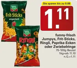 WEZ funny-frisch Ringli Jumpys, Frit-Sticks, Ringli, Paprika-Ecken oder Zwiebelringe Angebot