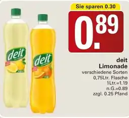 WEZ deit Limonade Angebot