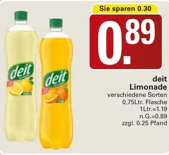 WEZ deit Limonade Angebot