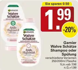 WEZ Garnier Wahre Schätze Shampoo oder Spülung Angebot