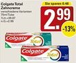 WEZ Colgate Total Zahncreme Angebot