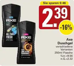 WEZ Axe Duschgel Angebot