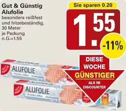 WEZ Gut & Günstig Alufolie Angebot