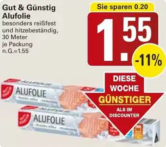 WEZ Gut & Günstig Alufolie Angebot