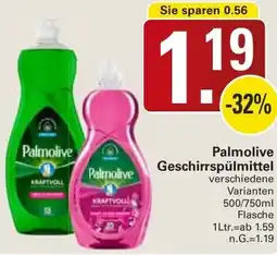 WEZ Palmolive Geschirrspülmittel Angebot