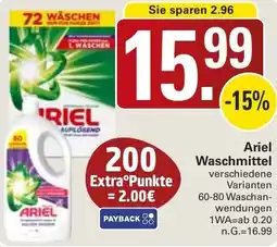 WEZ Ariel Waschmittel Angebot
