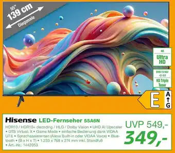 EP Hisense LED-Fernseher 55A6N Angebot