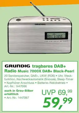 EP GRUNDIG tragbares DAB+ Radio Music 7000X DAB+ Black-Pearl Angebot