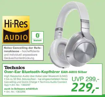 EP Technics Over-Ear Bluetooth-Kopfhörer EAH-A800 Silber Angebot