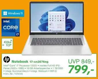 EP hp Notebook 17-cn3676ng Angebot