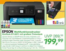 EP EPSON Multifunktionsdrucker EcoTank ET-2871 mit großem Tintentank Angebot
