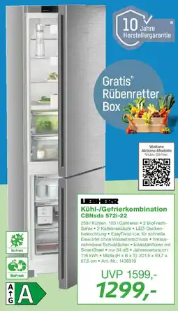 EP Liebherr Kühl-/Gefrierkombination CBNsda 572i-22 Angebot
