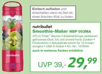 EP nutribullet Smoothie-Maker NBP 003MA Angebot