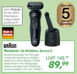 EP BRAUN Rasierer 52-N7200cc Series 5 Angebot