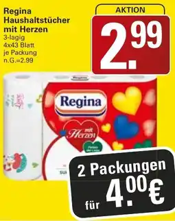 WEZ Regina Haushaltstücher mit Herzen Angebot