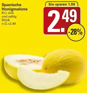 WEZ Spanische Honigmelone Angebot