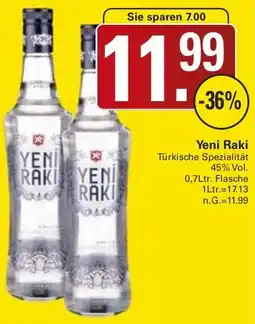 WEZ Yeni Raki Angebot