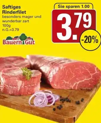 WEZ BauernGut Saftiges Rinderfilet Angebot