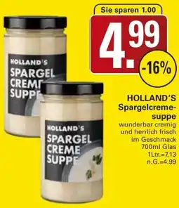 WEZ HOLLAND'S Spargelcremesuppe Angebot