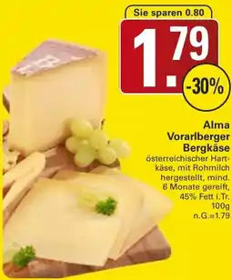 WEZ Alma Vorarlberger Bergkäse Angebot