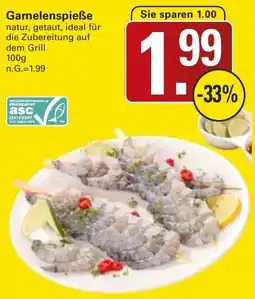 WEZ Garnelenspieße Angebot