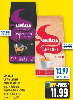 diska Lavazza Caffè Crema oder Espresso Angebot