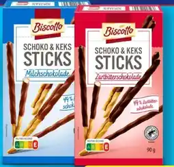 Aldi Nord Biscotto Schoko-&- Keks-Sticks Angebot