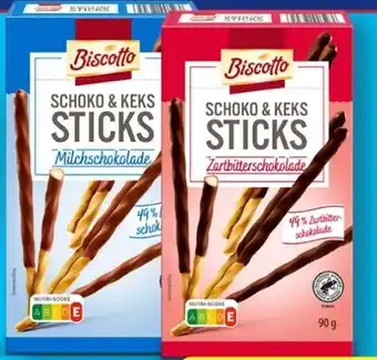 Aldi Nord Biscotto Schoko-&- Keks-Sticks Angebot