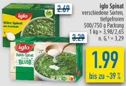 diska iglo Spinat Angebot