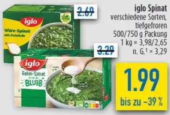 diska iglo Spinat Angebot