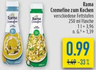 diska Rama Cremefine zum Kochen Angebot