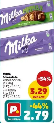 PENNY MILKA Schokolade Angebot