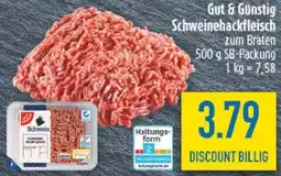 diska Gut & Günstig Schweinehackfleisch Angebot