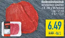 diska Rinderminutensteak Angebot